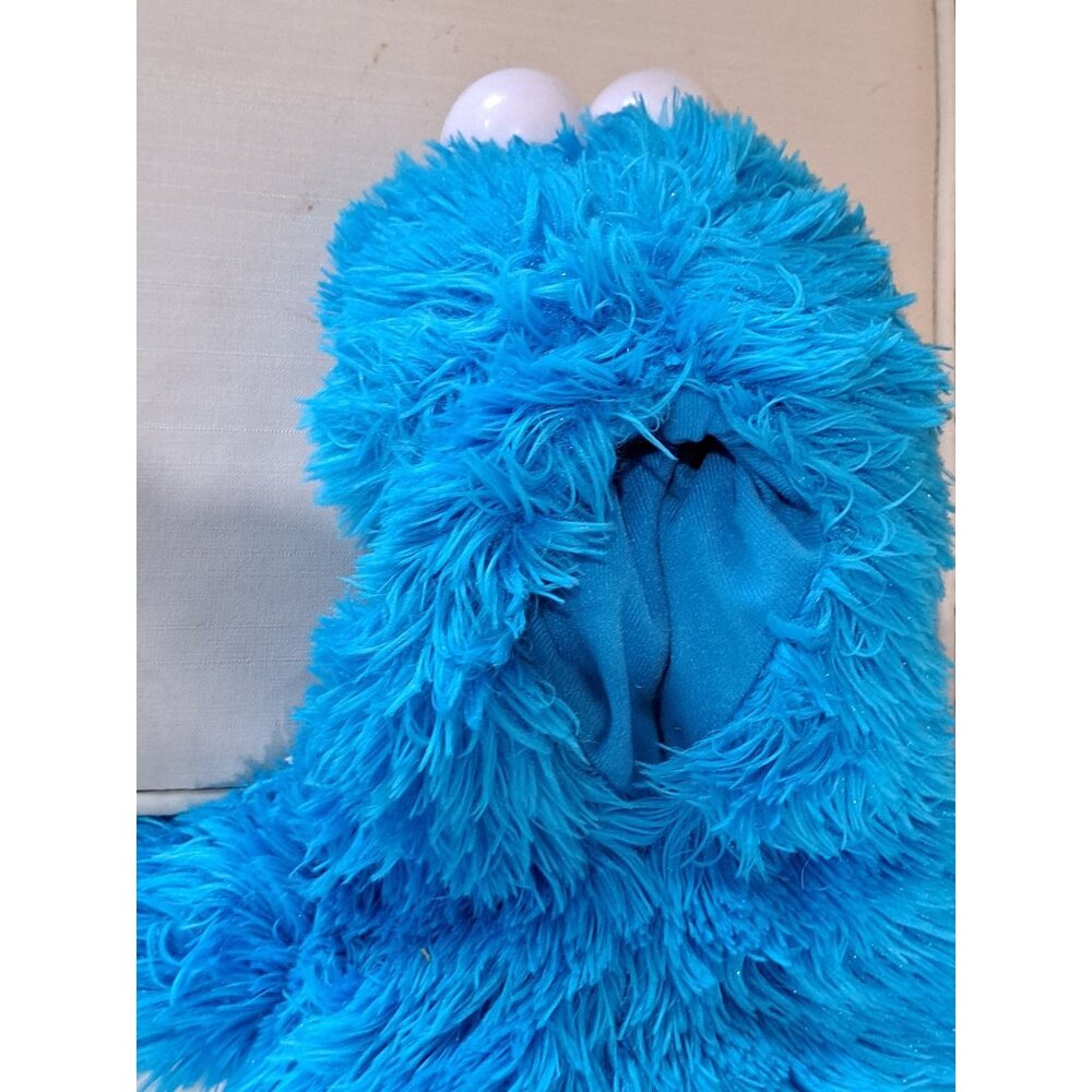 Rare Cookie Monster Plush Hand Puppet Fisher-Price 2008 Sesame Street 15" Toy - Picture 5 of 10